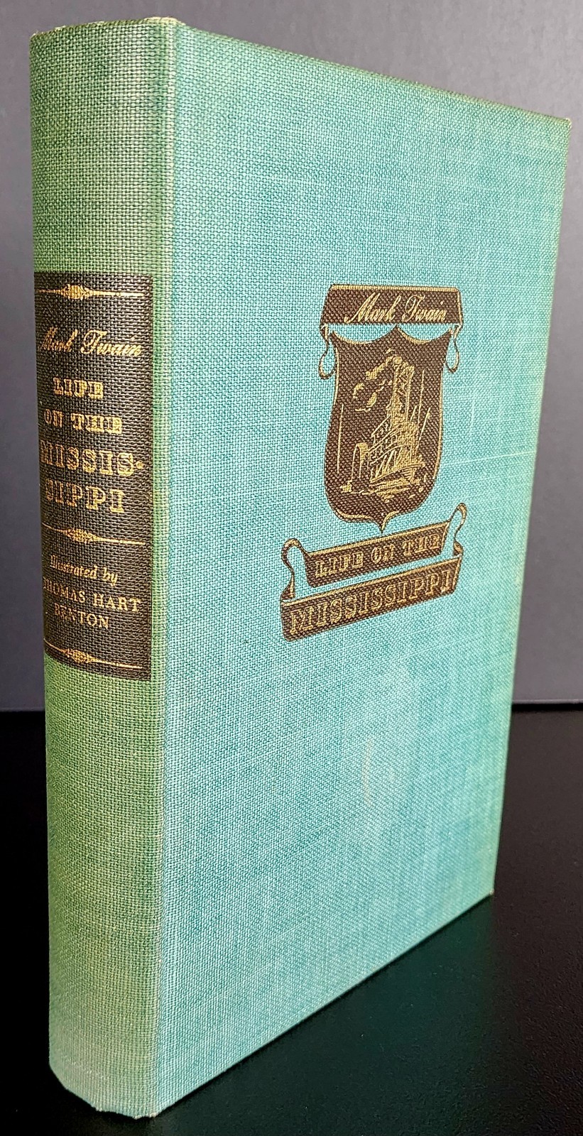 Life on the Mississippi Mark Twain 1944 Heritage Press HC Thomas Hart Benton