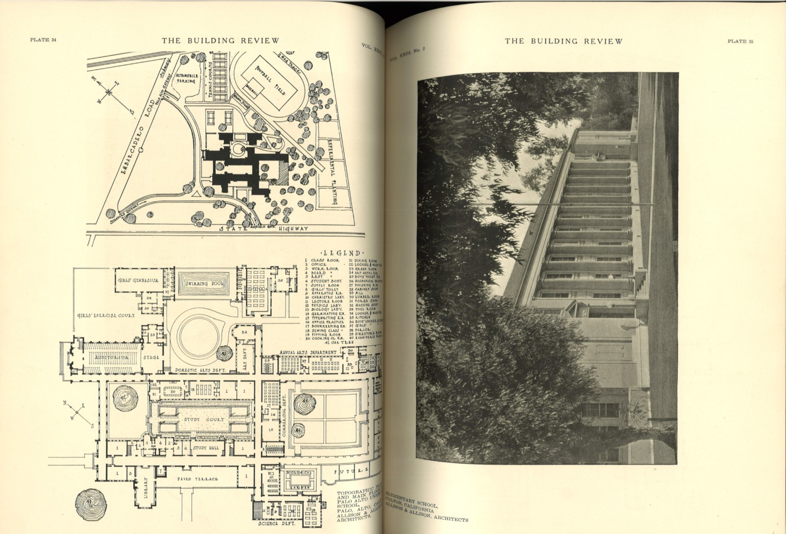 The Work of ALLISON & ALLISON Architects The Building Review 1923 Los Angeles CA