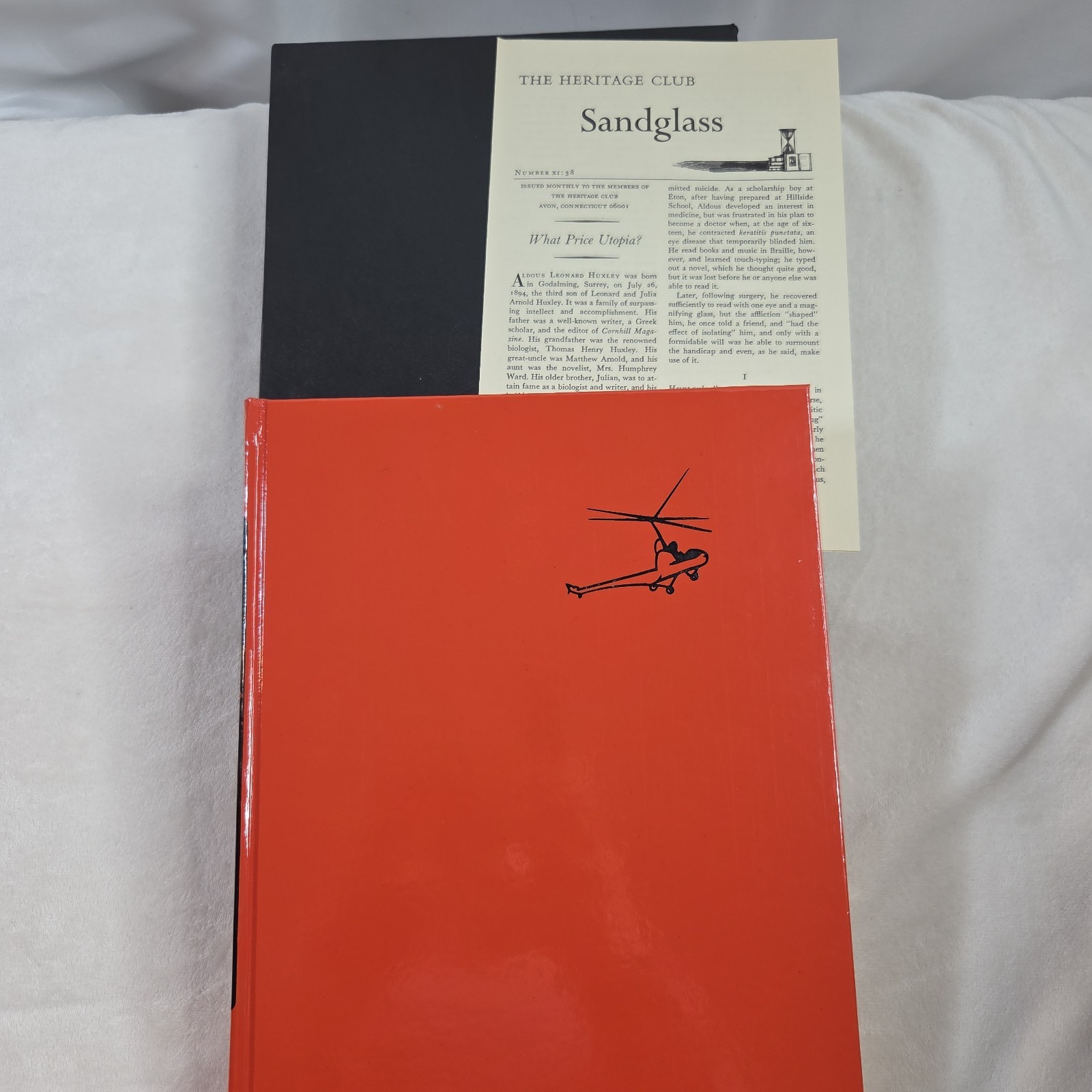 Brave New World by Aldous Huxley Heritage Press HC Slipcase Sandglass Orange
