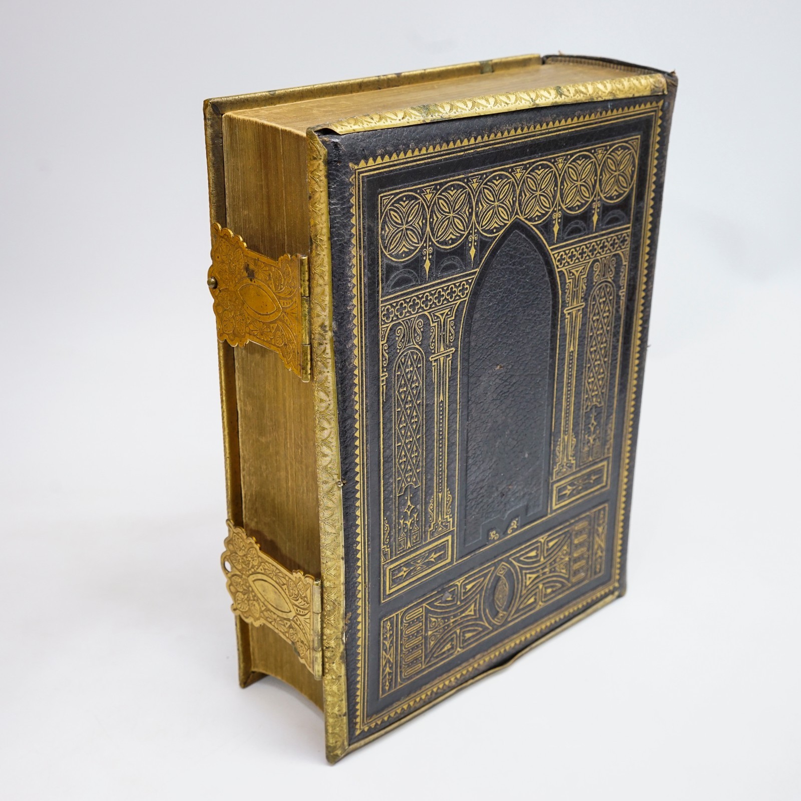 The Holy Bible. c1870 Cassell Bible, Armoured Binding