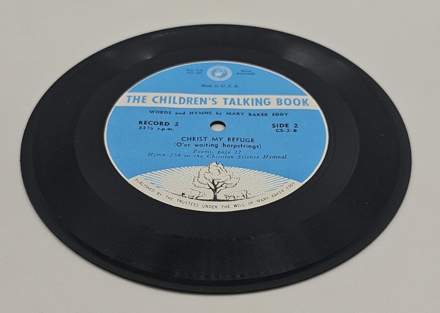THE CHILDREN’S TALKING BOOK WITH 4 RECORDS – Mary Baker Eddy – 1961 – HC