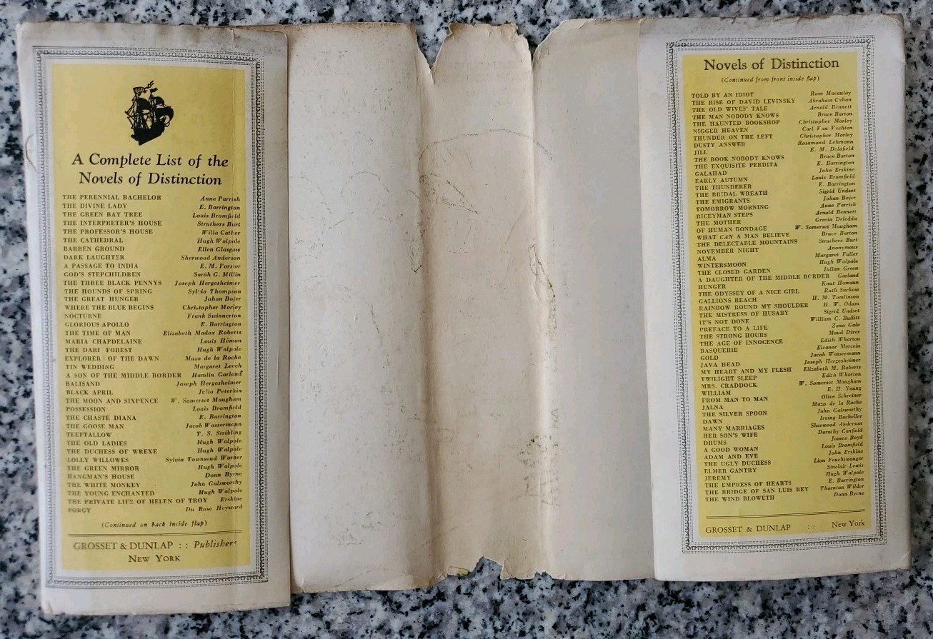 Mamba’s Daughters by Du Bose Heyward 1929 Grosset Hardcover VG Condition DJ