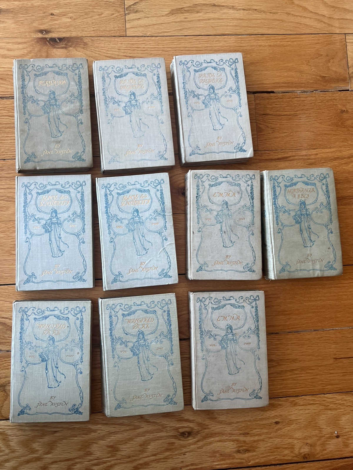 Full Set 10 Books By Jane Austen 1898 Dent Edition Ill VG