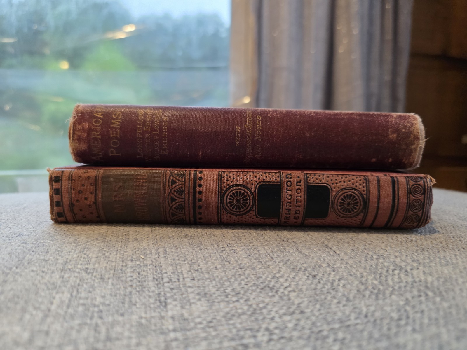 1890s POETRY Book LOT Vintage Antiquarian Mrs Browning Arlington Edition Poems