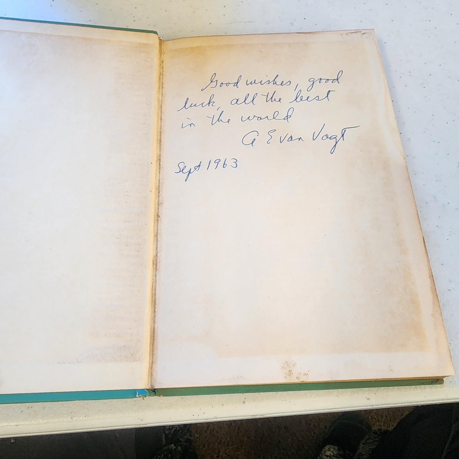 A.E. Van Vogt – The Mixed Men – 1st ed – 1952 Gnome Press, SIGNED