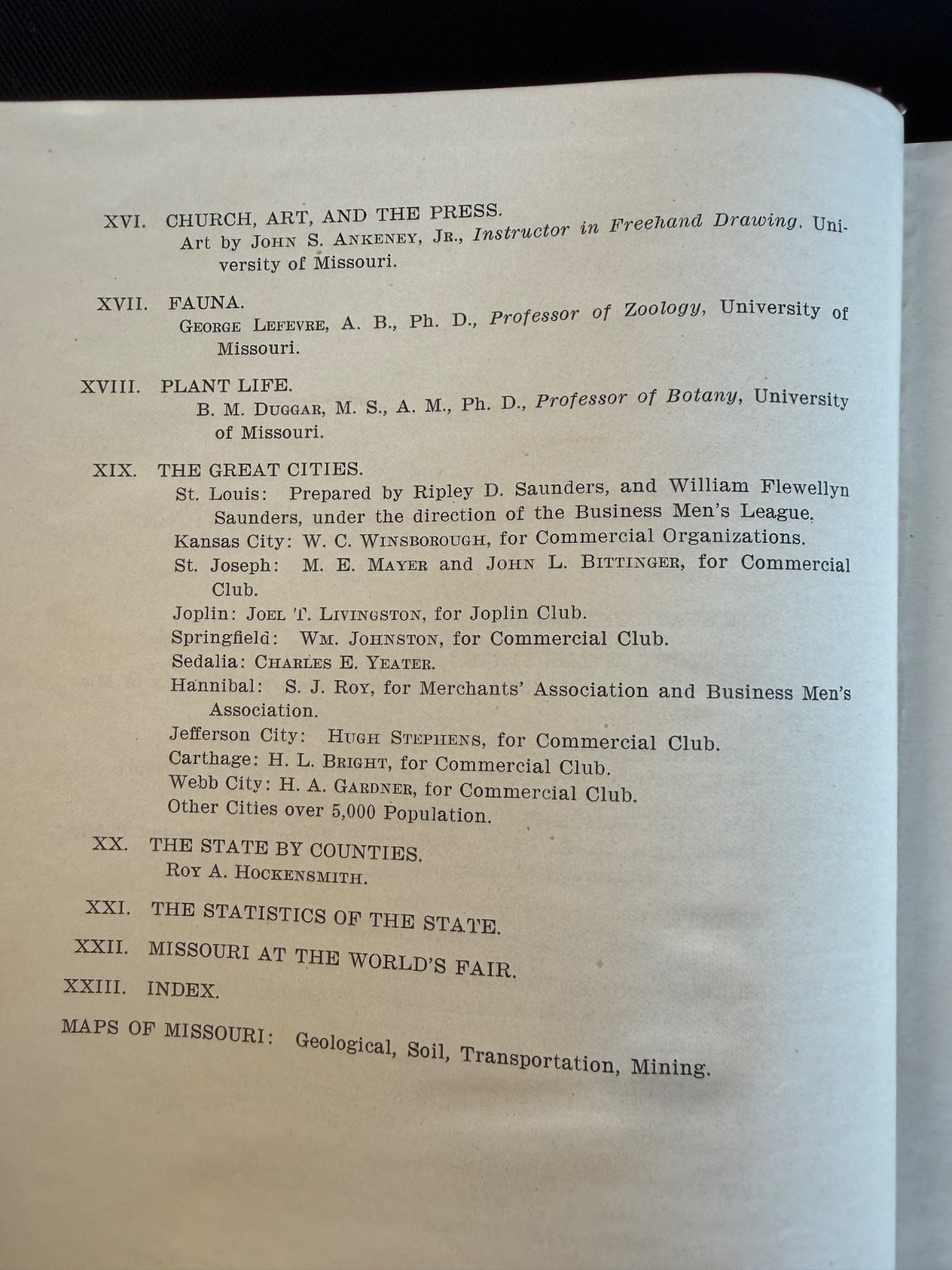 The State of Missouri:An Autobiography Walter Williams -World’s Fair w/Maps 1904