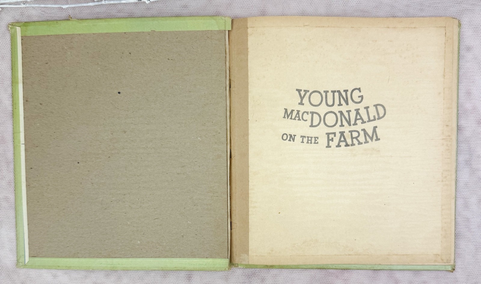 1948 YOUNG MACDONALD ON THE FARM by Nan Gilbert-Whitman Publishing-HC
