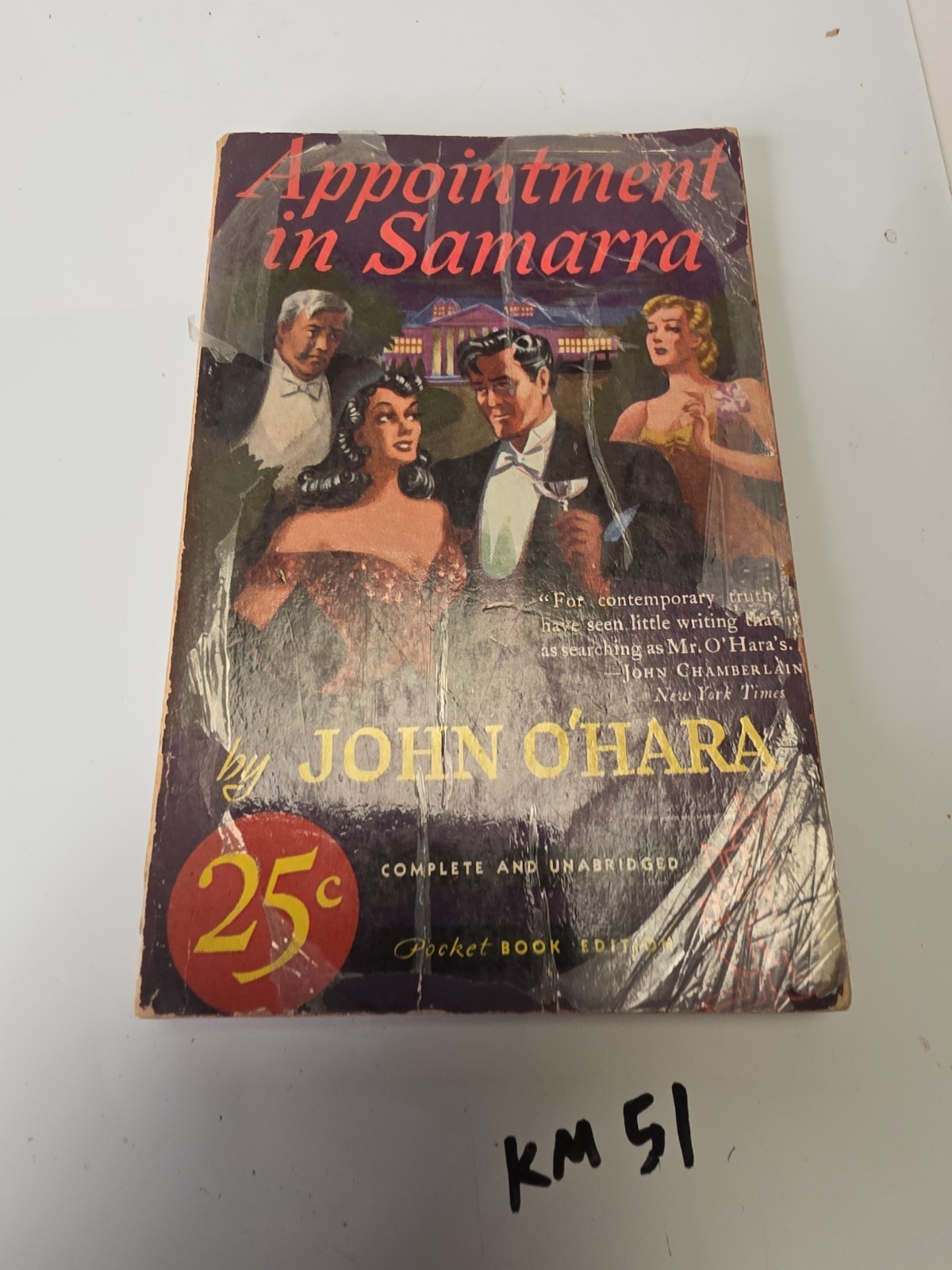 Appointment in Samarra by John O’Hara ? 1939 Vintage Paperback- First Edition