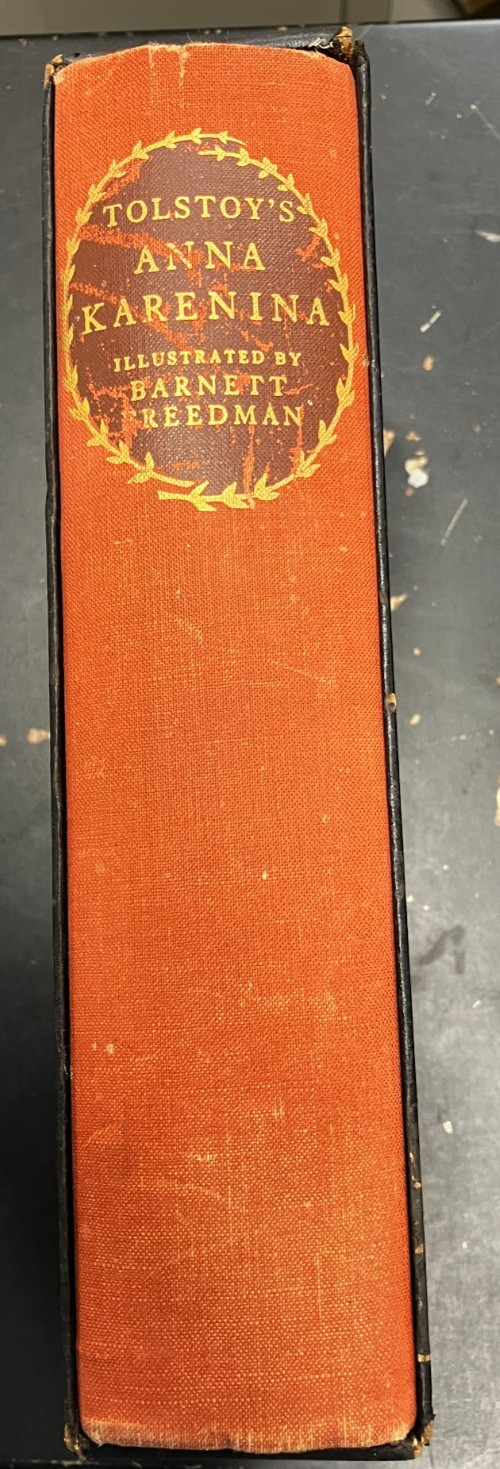 Anna Karenina Leo Tolstoy Heritage Press 1952 Illustrated HD Slipcase Sandglass