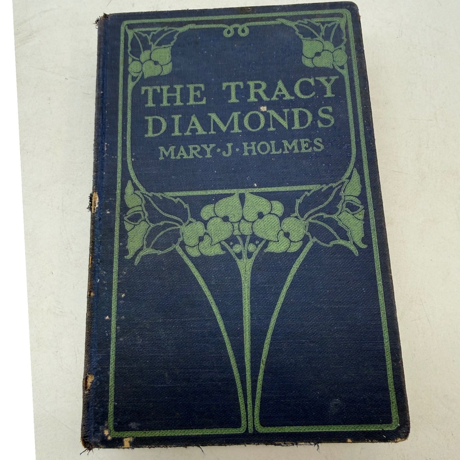 The Tracy Diamonds Mary J Holmes 1899 Antique Hardcover Dillingham Art Nouveau