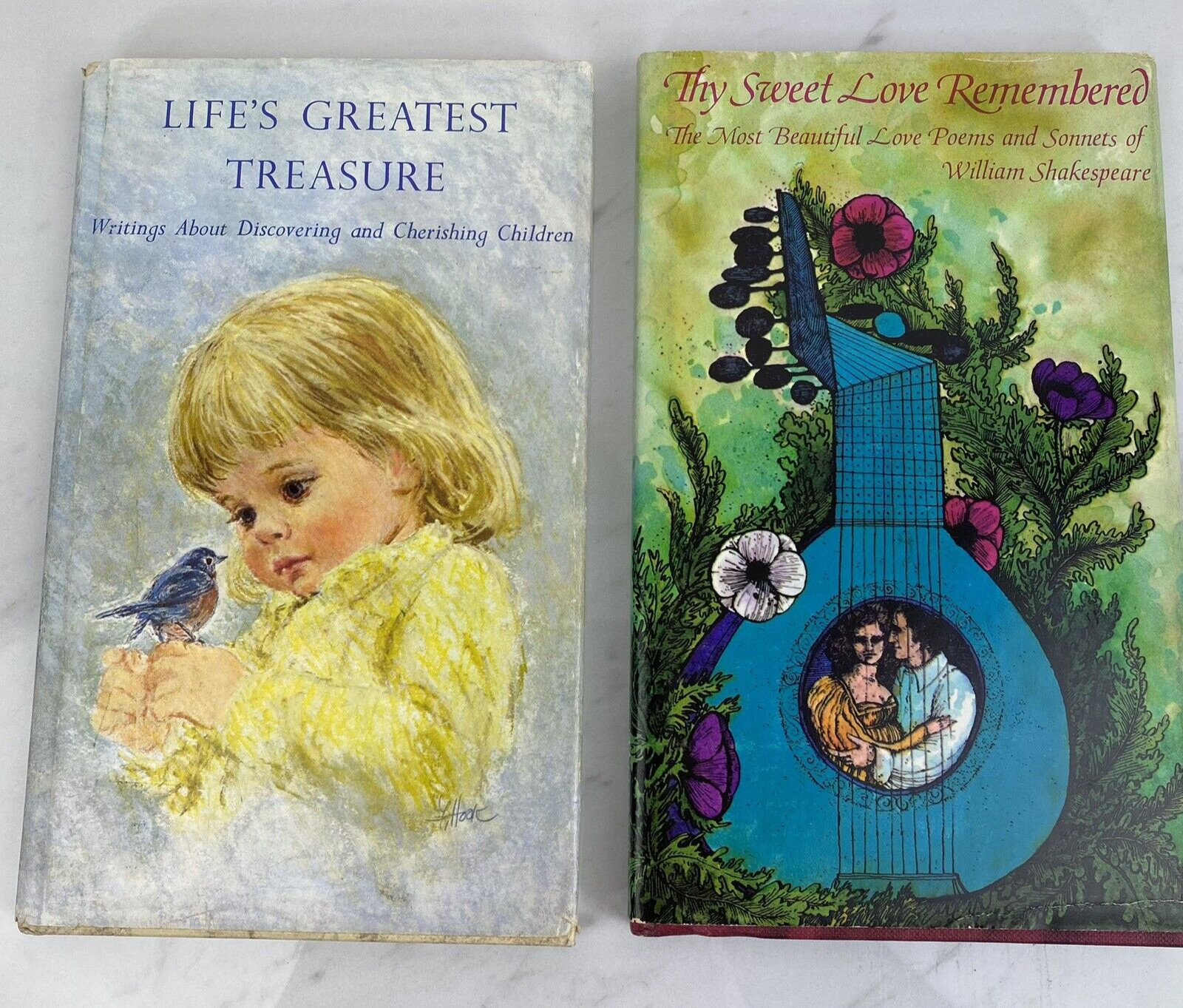 1968 Hallmark Life’s Greatest Treasure &Thy Sweet Love Remembered Poetry Books
