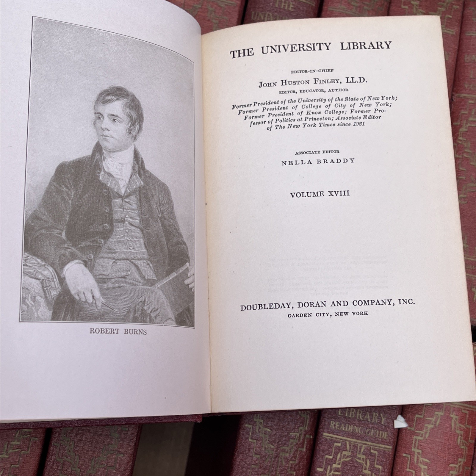 The University Library Set 22 Vol Doubleday Doran Vintage Classics Red HC