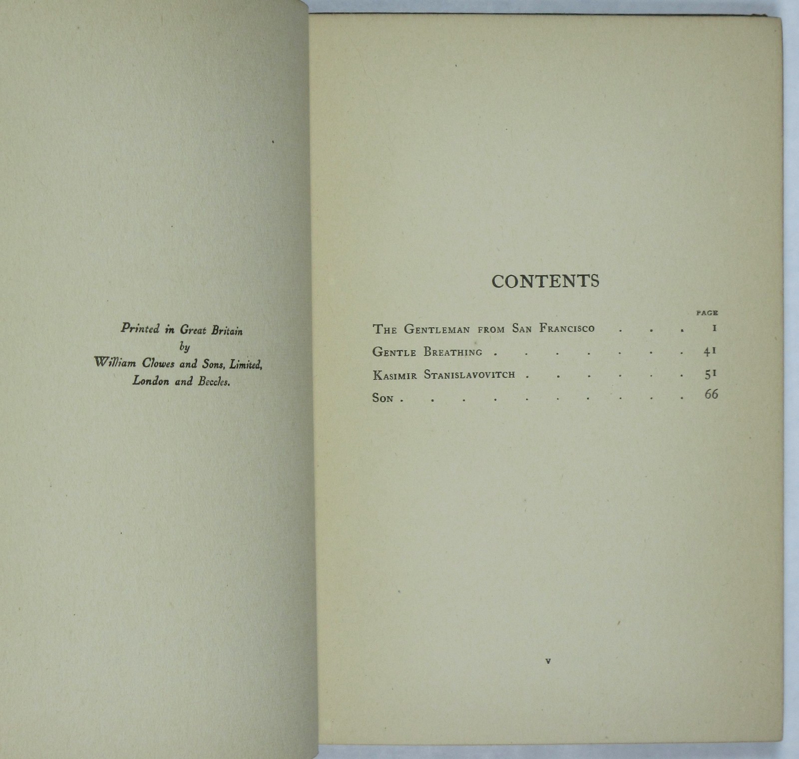 Translated by D.H. Lawrence / Hogarth Press: THE GENTLEMAN FROM SAN FRANCISCO