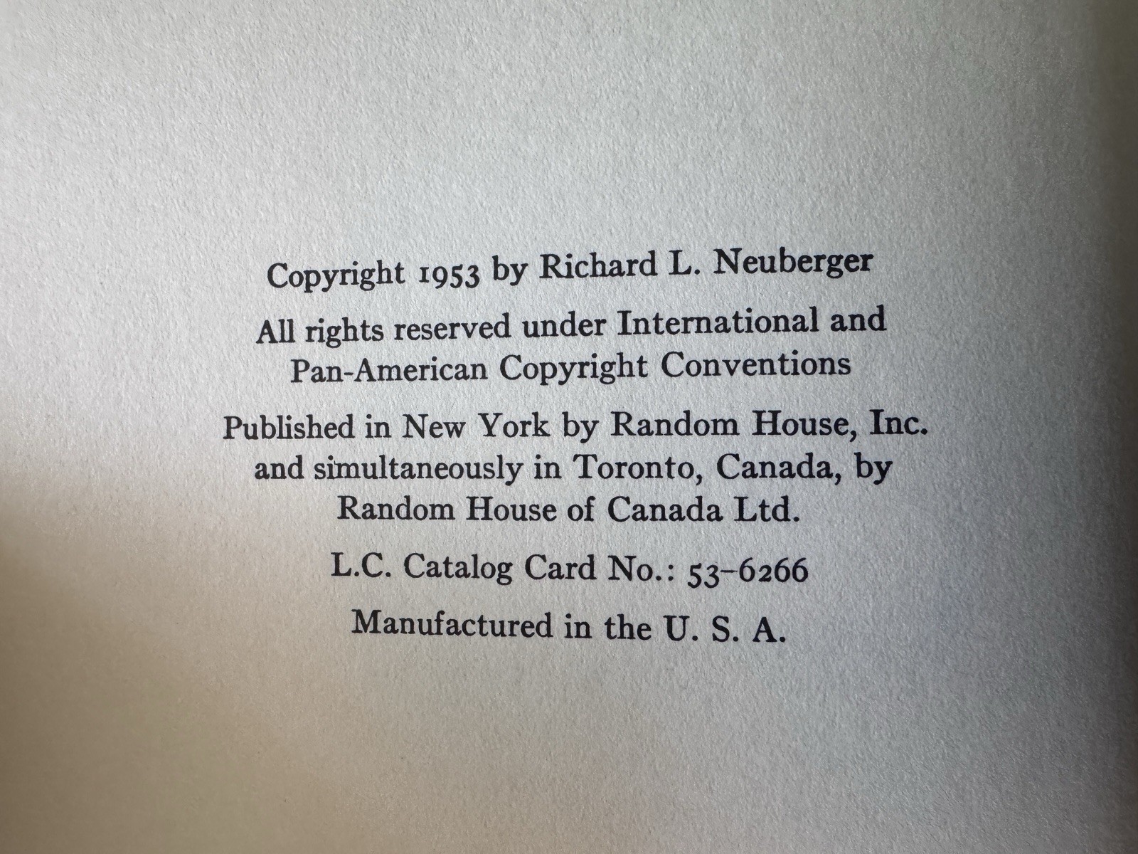 Royal Canadian Mounted Police, World Landmark Books W8 HC DJ Neuberger