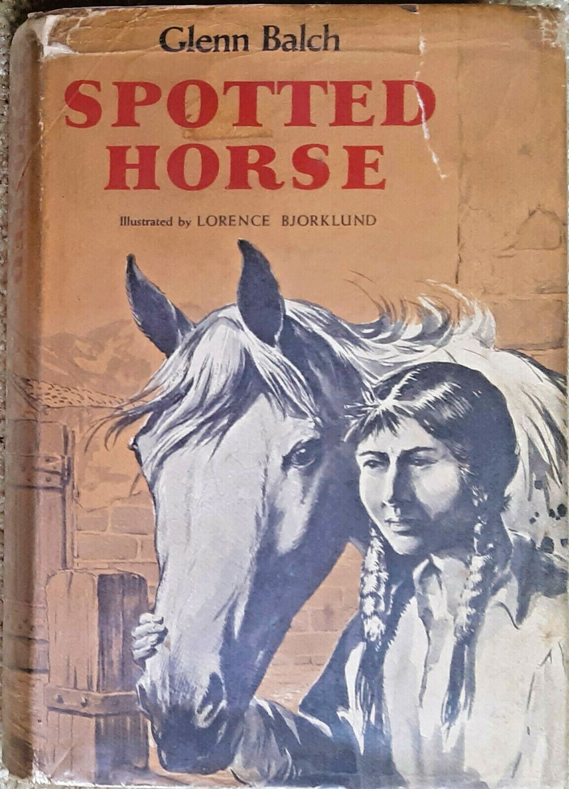 Spotted Horse by Glenn Balch – rare First Edition 1961 – hardcover, ex-library