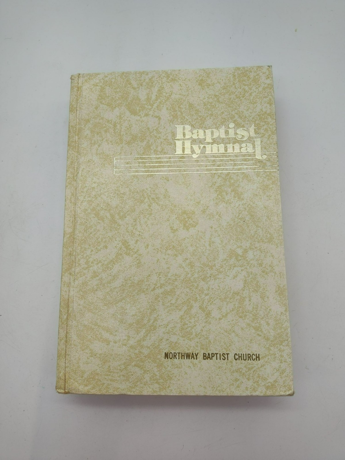 Vintage Baptist Hymnal Hardcover 1975 White Gold Letters Church Music Song Book