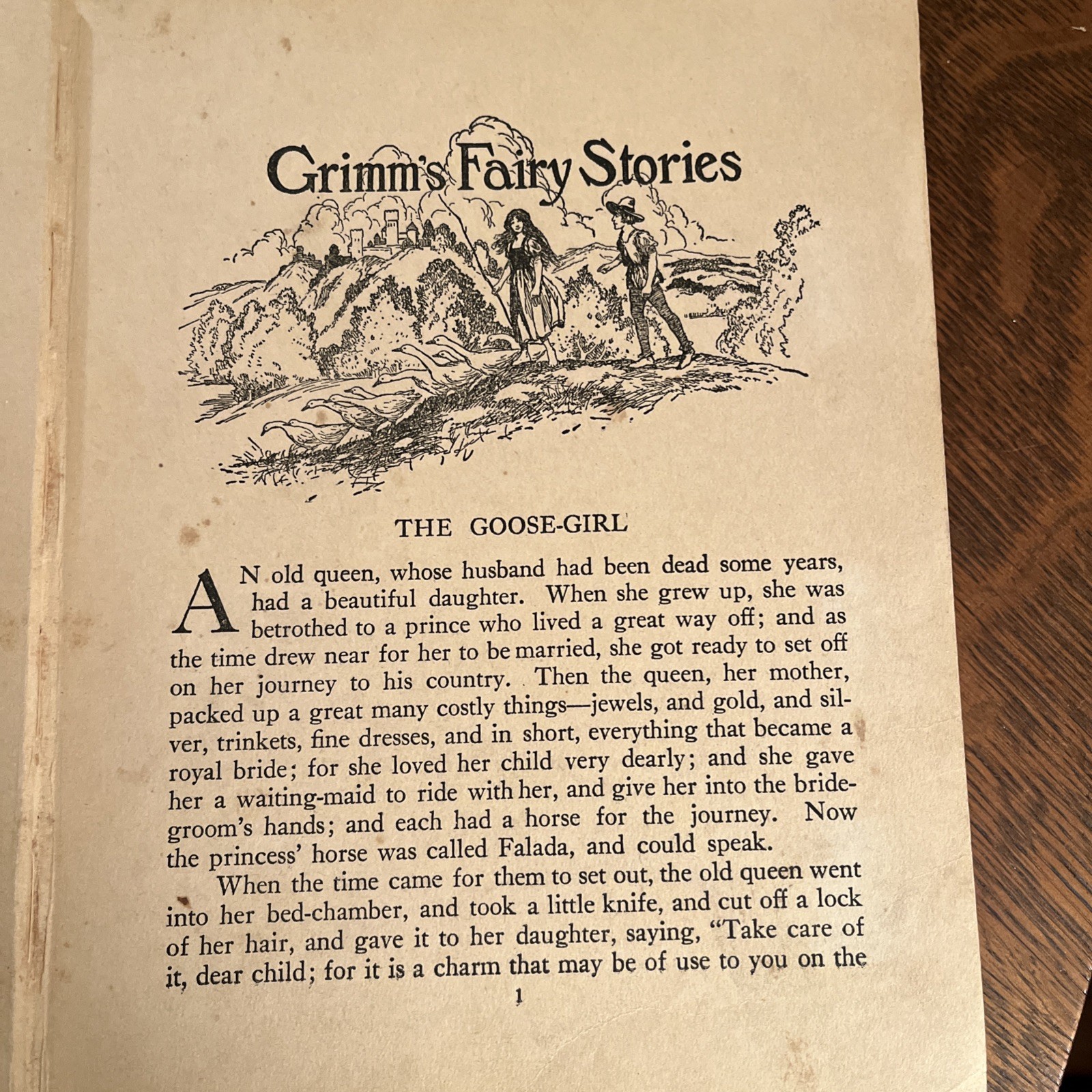 Grimm’s Fairy Stories 1922 Tales John Gruelle R Emmett Owen Red Cloth Hardcover