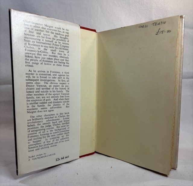 Georges Simenon, Maigret Afraid HB First UK edition 1961 Hamish Hamilton