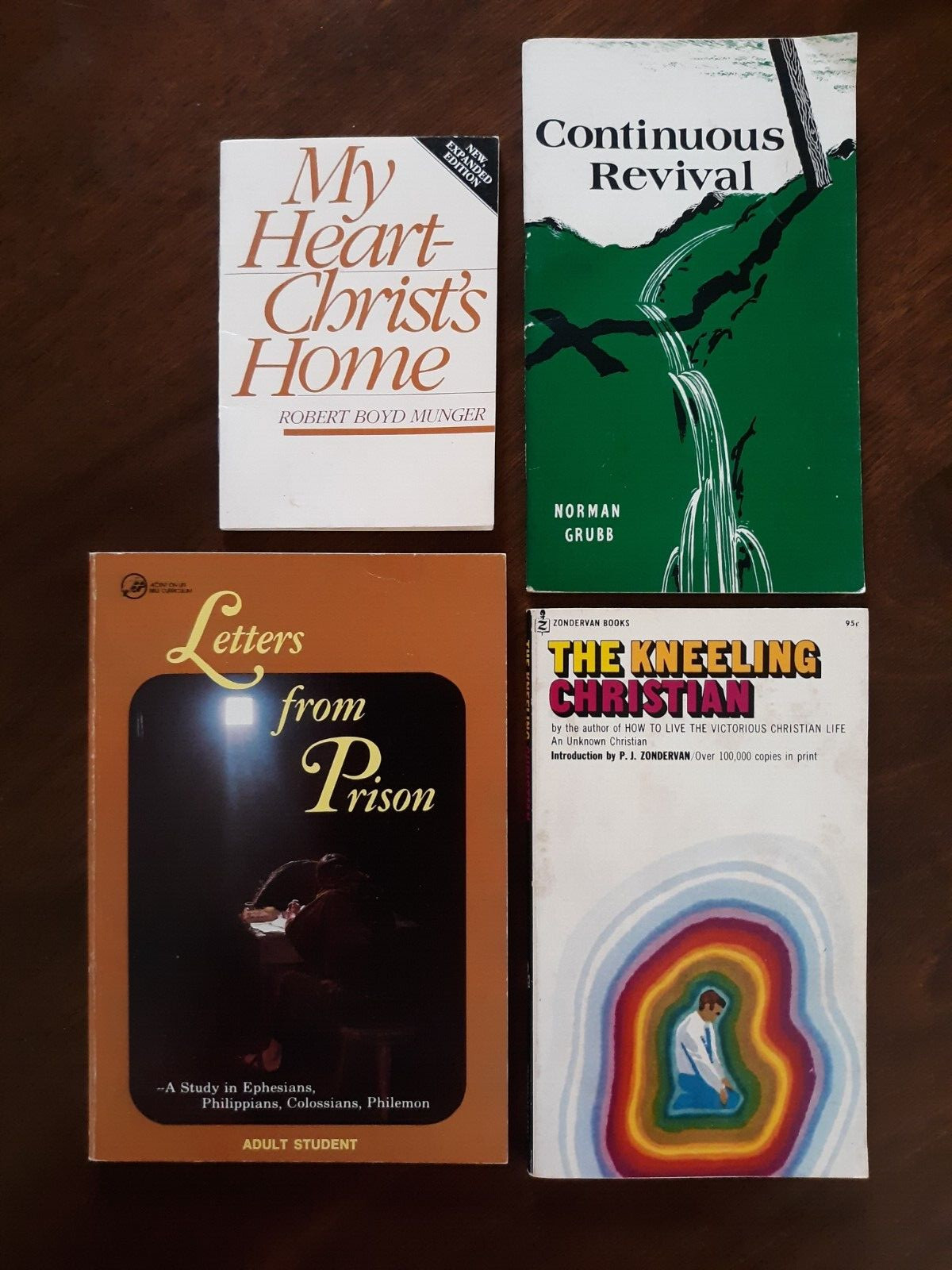 4 Bks – Letters from Prison, The Kneeling Christian, Continuous Revival, + 1more