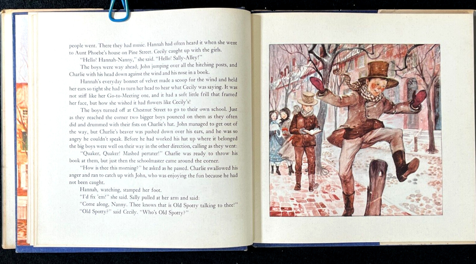 THEE, HANNAH! ~ 1940 ed. HB/DJ children’s book, Marguerite De Angeli ~ PA Dutch