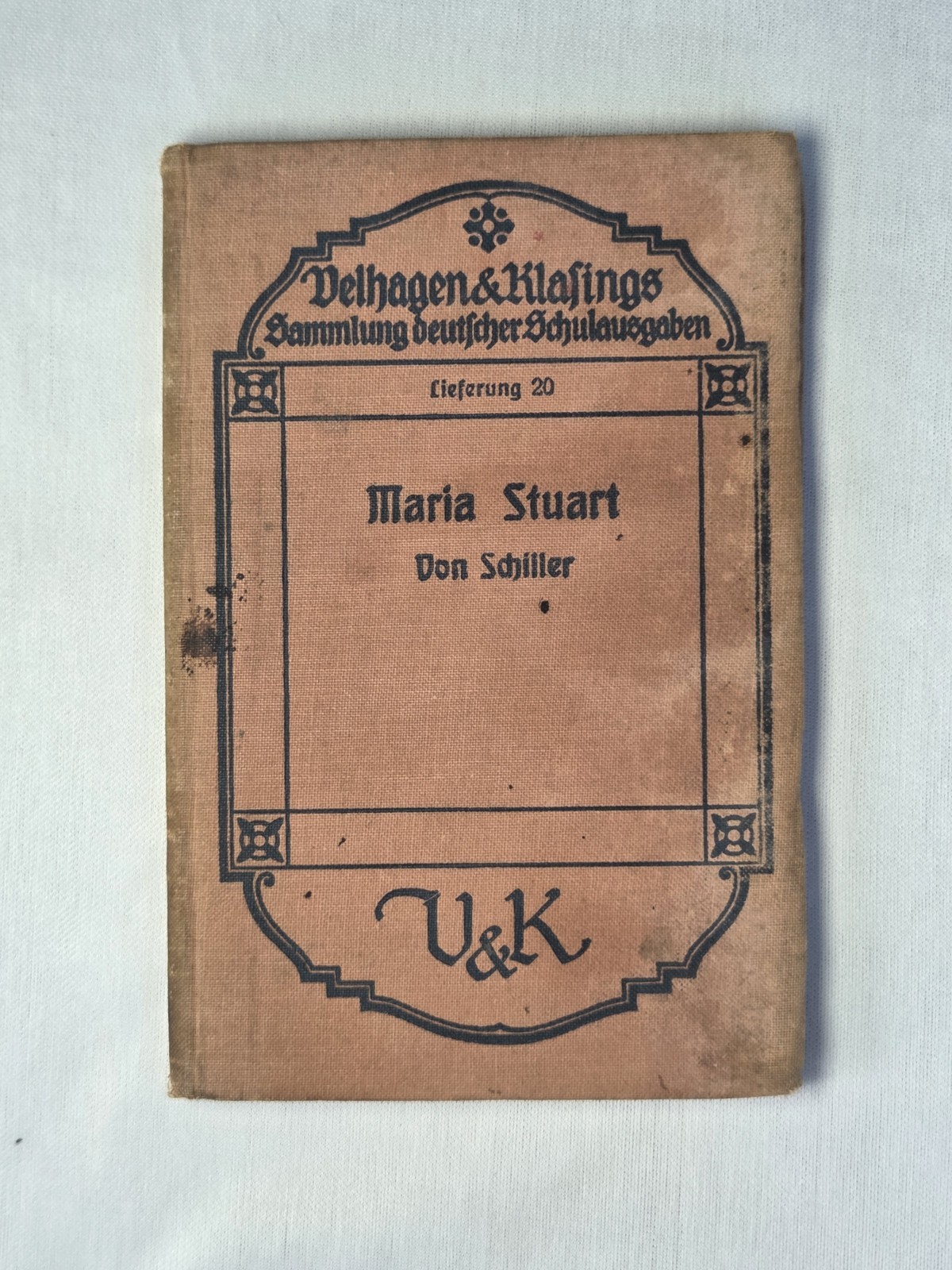 1913 Maria Stuart Von Schiller German Book Velhagen & Klasing Antique Hardcover