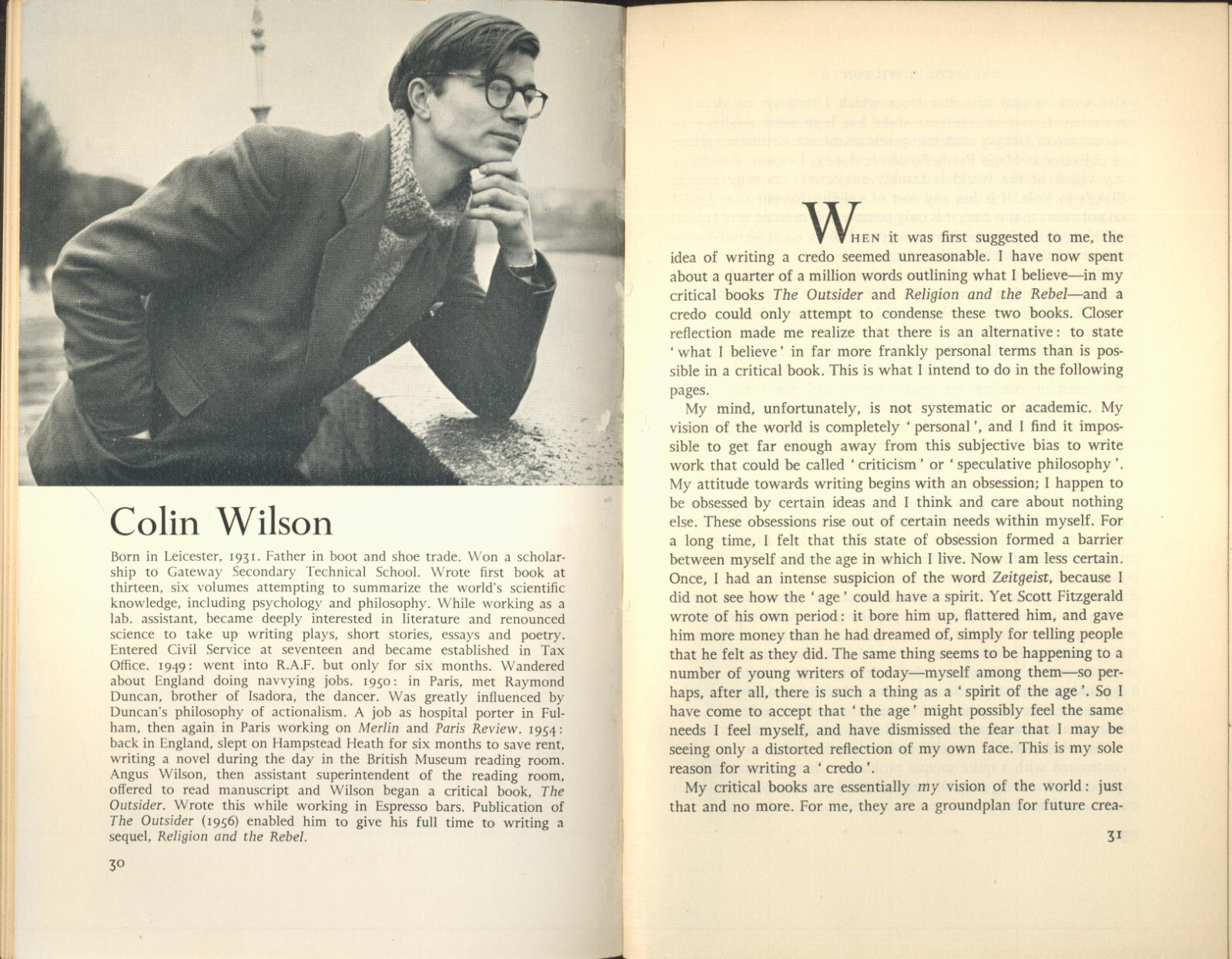 Declaration 1957 Good HC Colin Wilson Doris Lessing Kenneth Tyan John Osborne