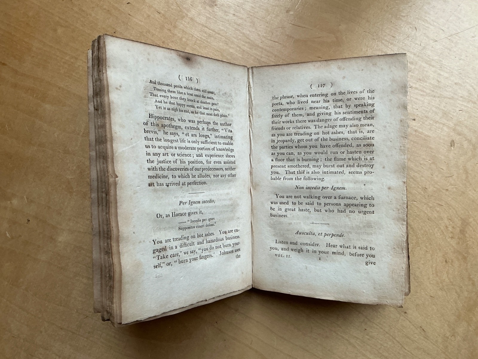 Robert Bland – Proverbs From the Adagia of Erasmus – Vol II Only T. Egerton 1814