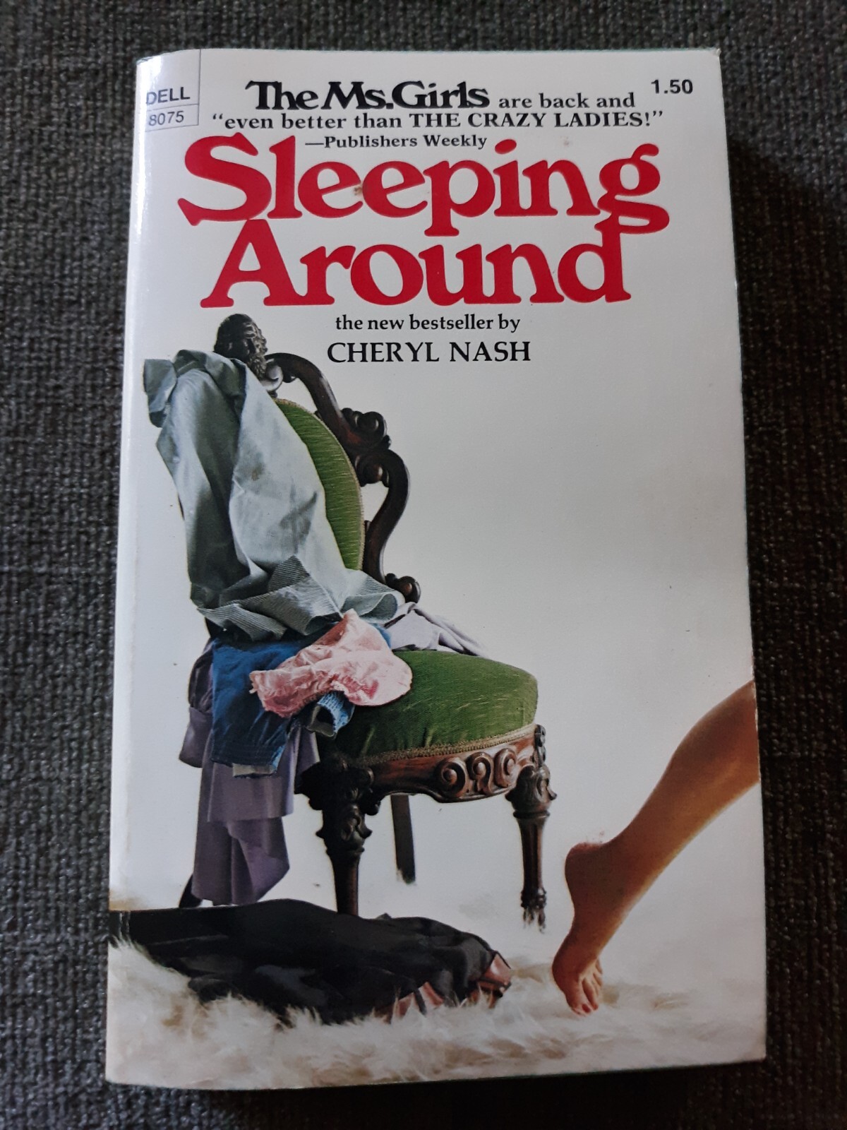 Sleeping Around, Cheryl Nash PB 1974 1st Pr. Good Plus. dl