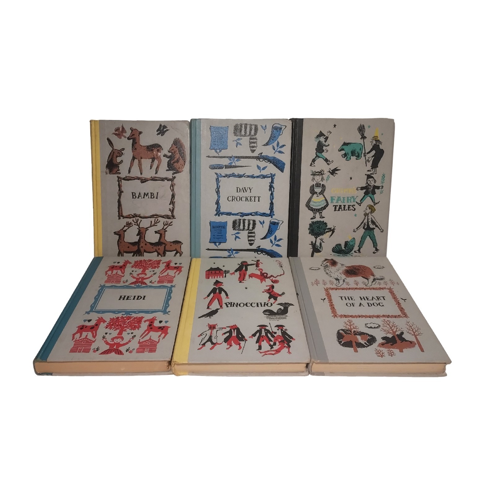 Junior Deluxe Edition 1929 & 1950s Lot of 6 Children Classics Books – SEE DESC