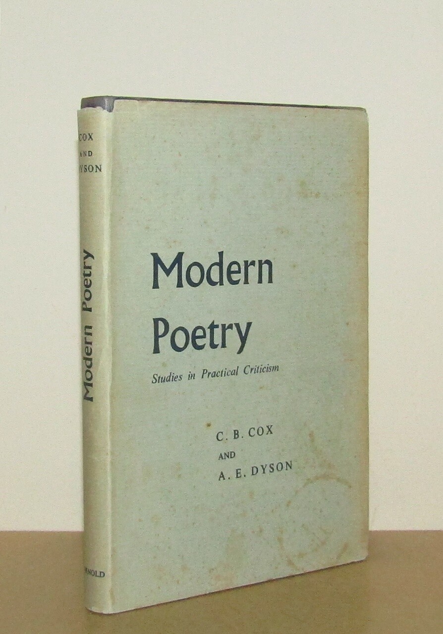 C B Cox & A E Dyson – Modern Poetry – 1st/2nd (1963 First Edition DJ)