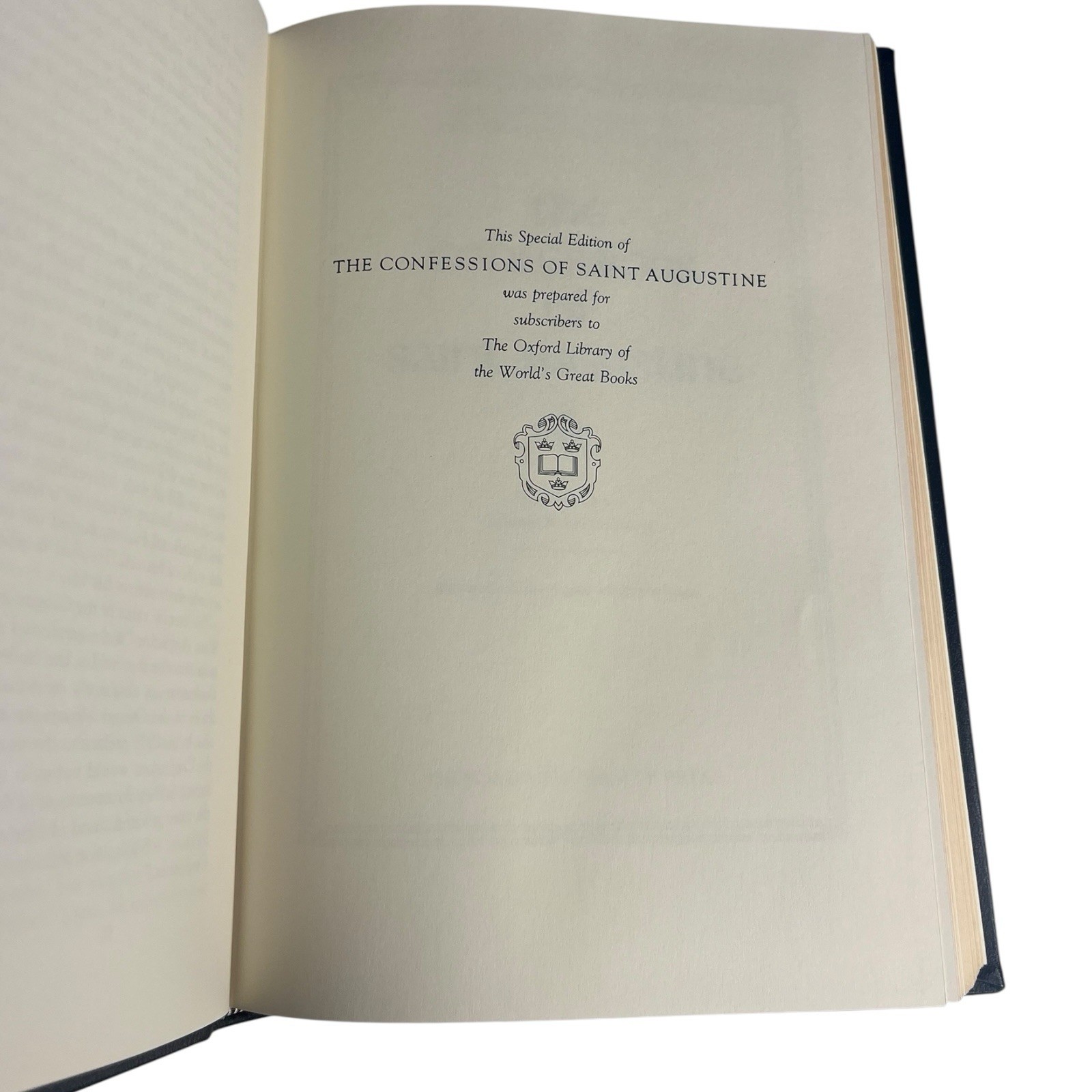 Franklin Library Oxford Confessions of Saint Augustine Leather Bound Book 1982