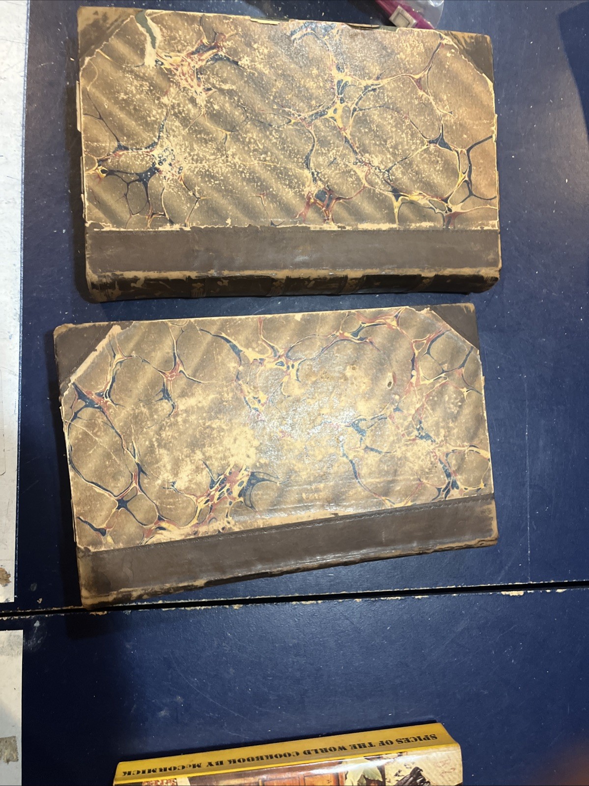 Memoirs of William Penn Vol I & II, Thomas Clarkson — 1813 Leather & Marbled HC
