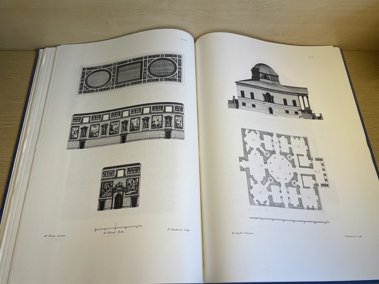 William Kent DESIGNS OF INIGO JONES hb 1967 Gregg Press Facsimile of 1727 editio