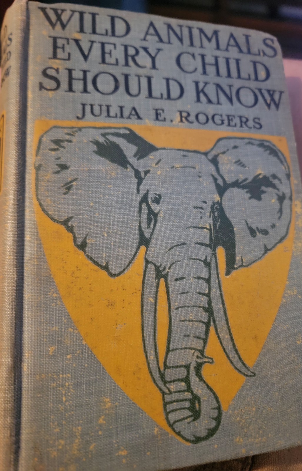 1911 hardcover book Wild Animals Every Child Should Know by Julia E. Rogers.