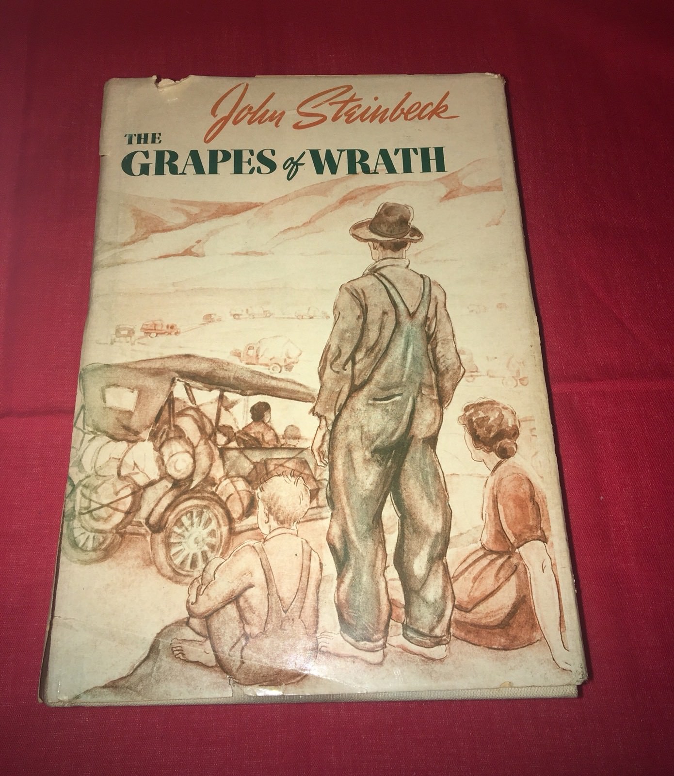 The Grapes of Wrath by John Steinbeck – Fifteenth Printing 1962 – Original Dust