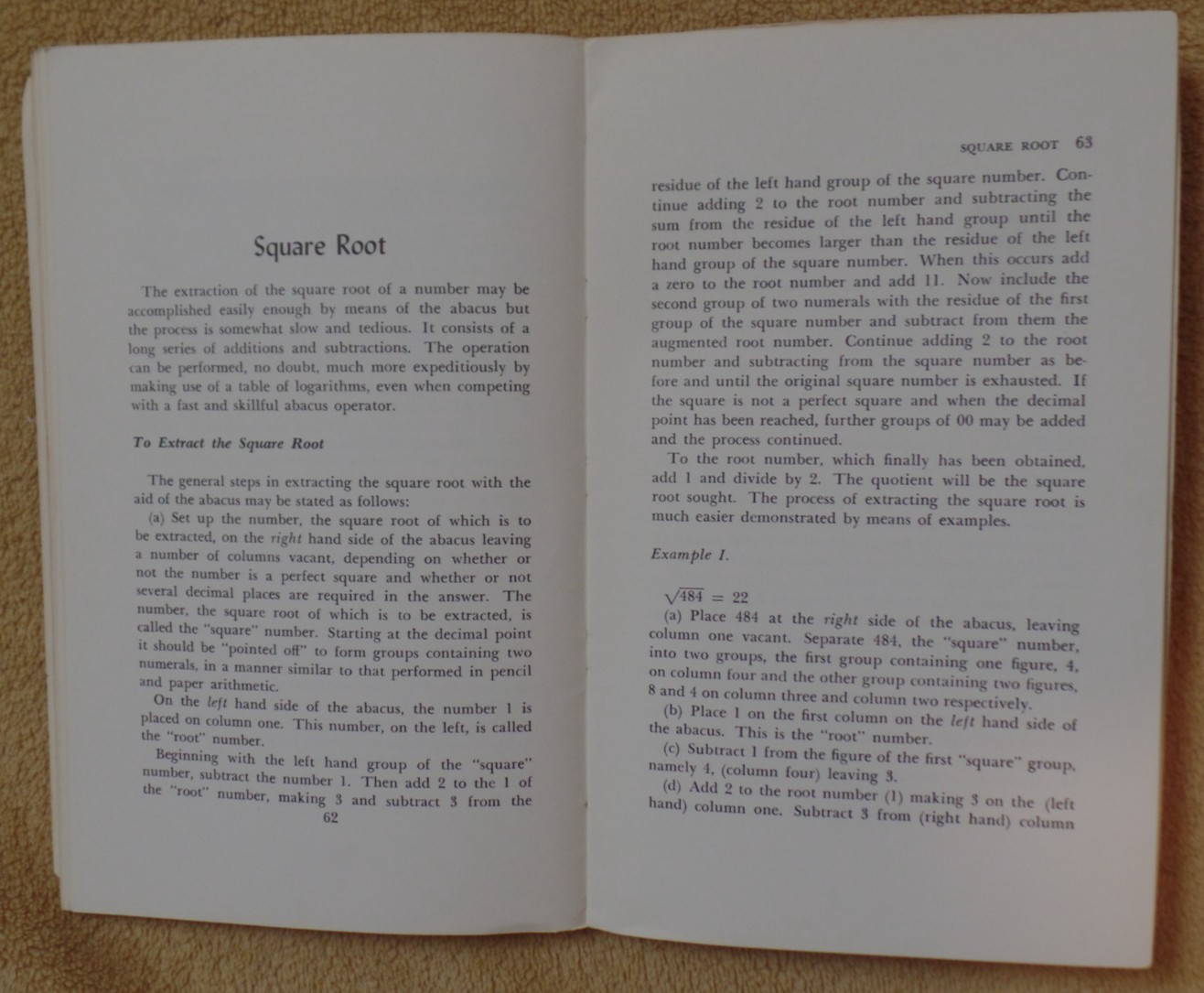 Abacus Arithmatic, Weldon J. Crook, SB, 1961, Pacific Books, Palo Alto CA