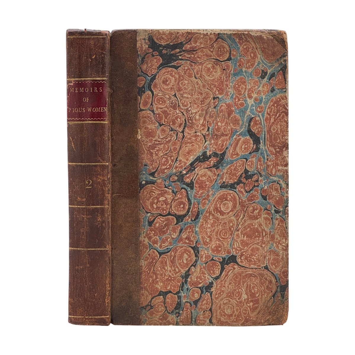 1804 Memoirs of Eminently Pious Women Embellished with Plates. LEATHER VG