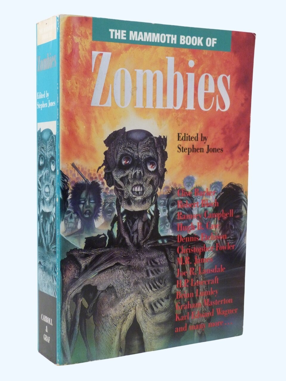 MAMMOTH BOOK OF ZOMBIES signed Stephen Jones, Chetwynd-Hayes, Brian Lumley 1993