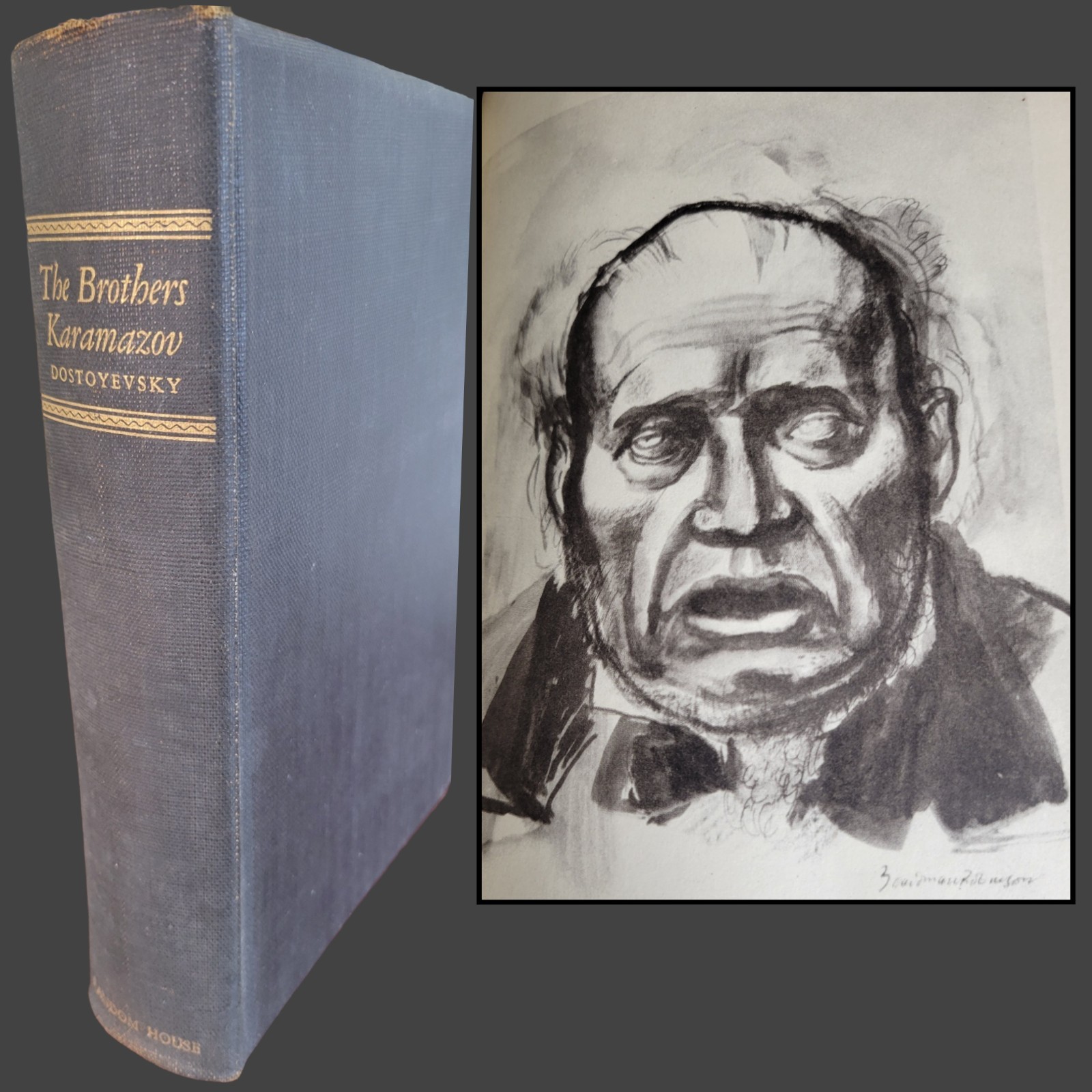 Fyodor Dostoyevsky ~ The Brothers Karamazov, 1933, Illustrated, Random House