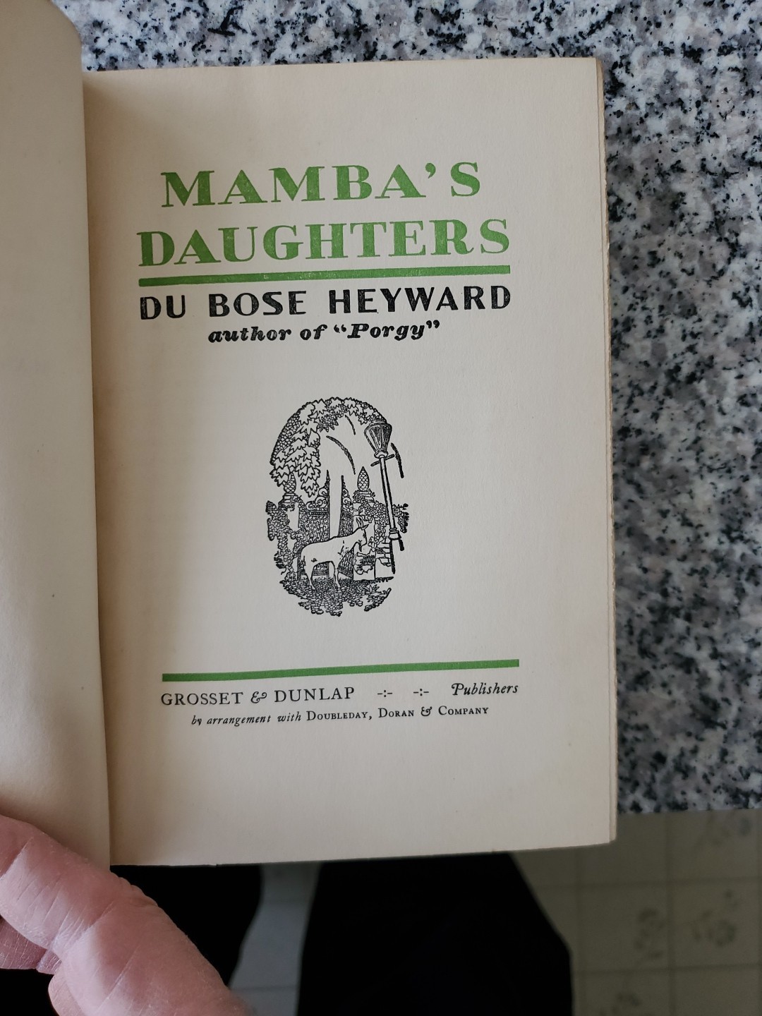 Mamba’s Daughters by Du Bose Heyward 1929 Grosset Hardcover VG Condition DJ