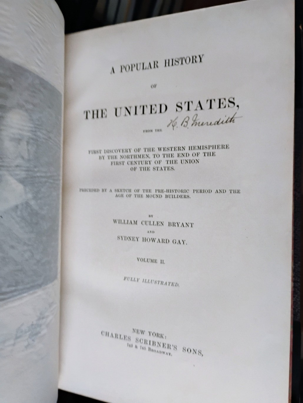 1878 A Popular History of the United States WILLIAM BRYANT 4 Volume Set Leather