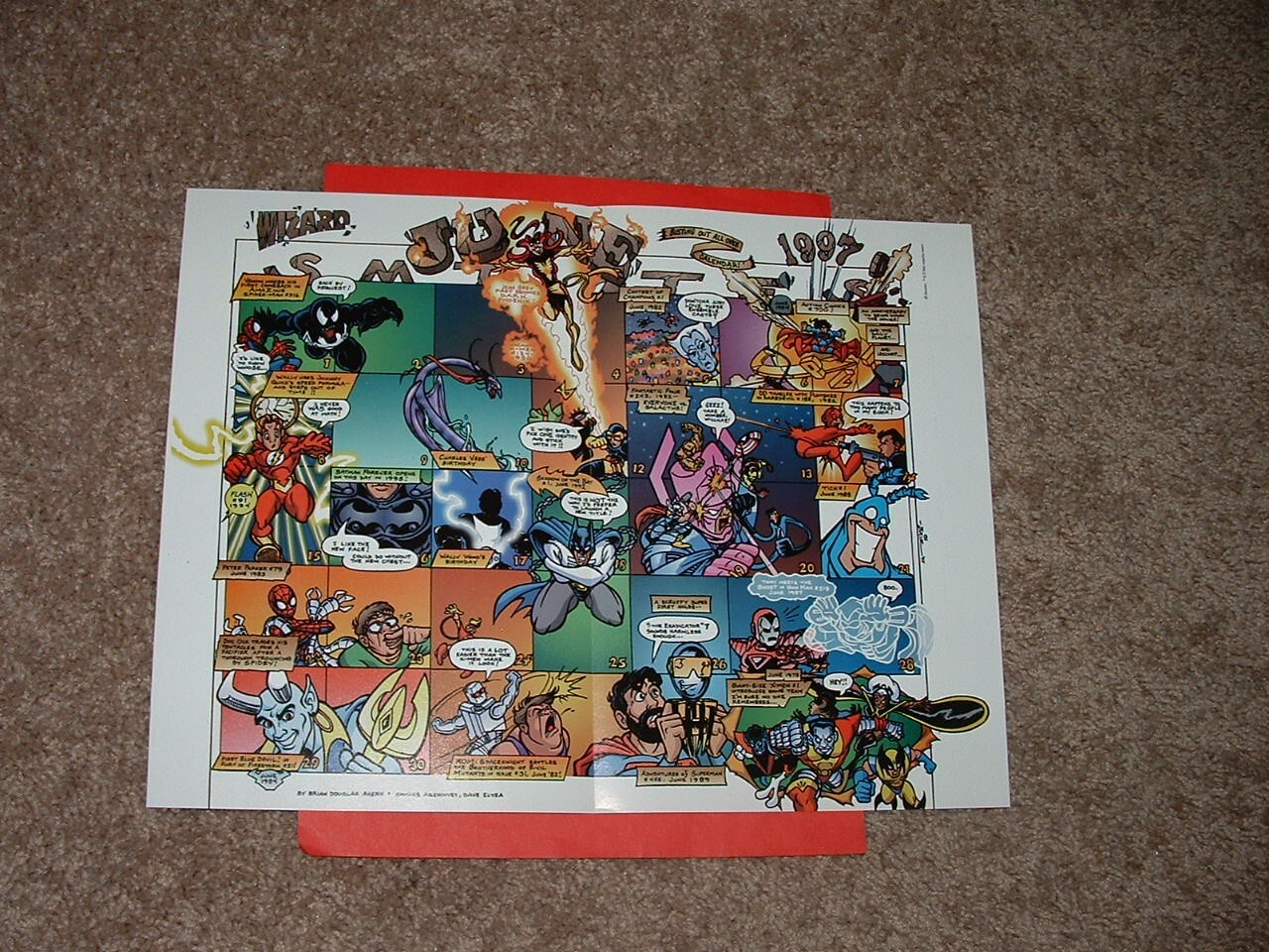 1997 Wizard Flashback Spider-Man Poster Romita 13 x 9 3/4 Sharp VF Fast Ship
