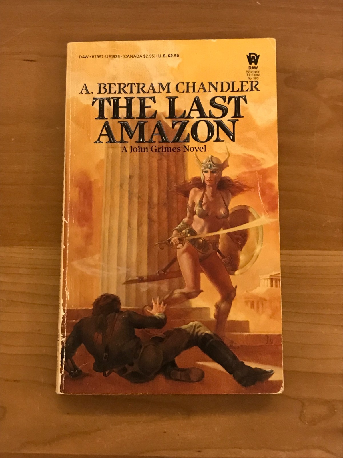 1984 The Last Amazon by A. Bertram Chandler 1st Printing Paperback Book