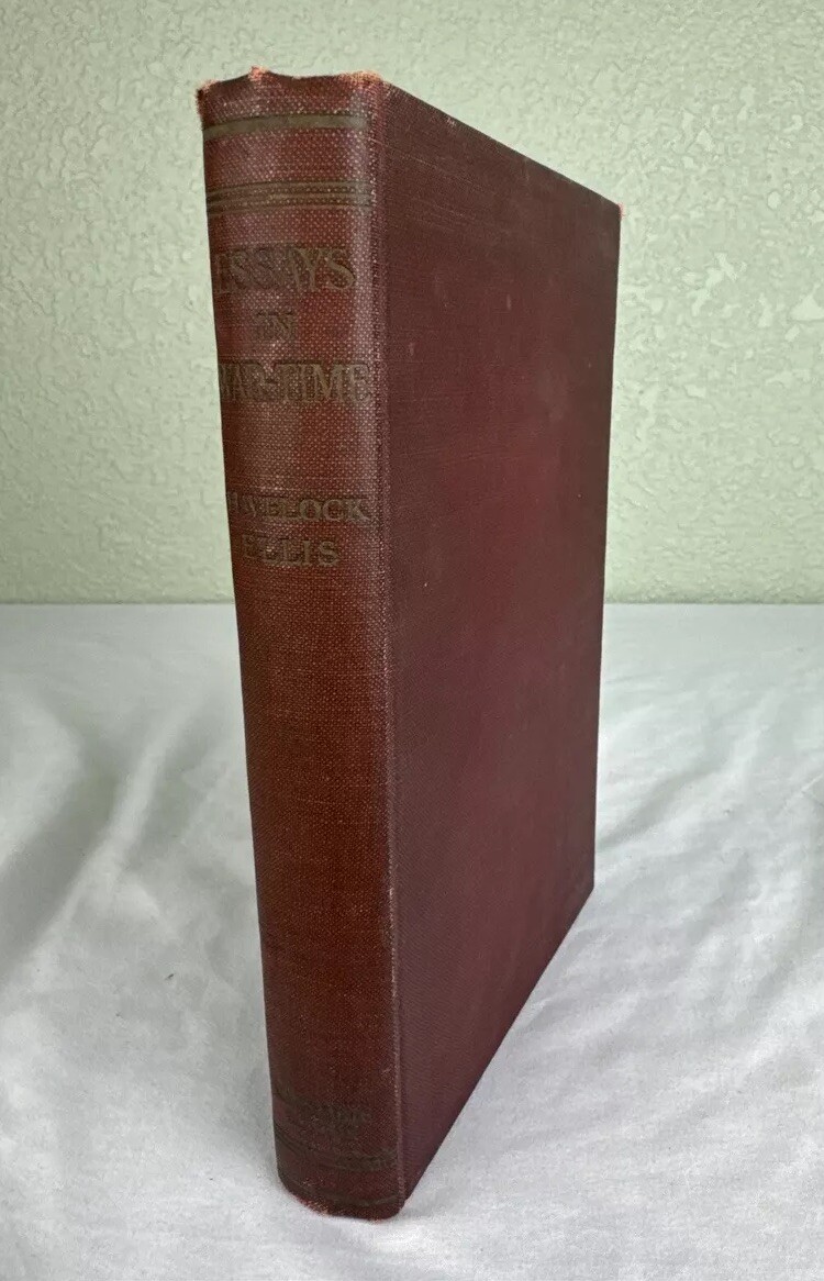 ESSAYS IN WAR-TIME BY H. ELLIS 1916 WWI EUGENICS, GENDER STUDY, WHITE SLAVERY