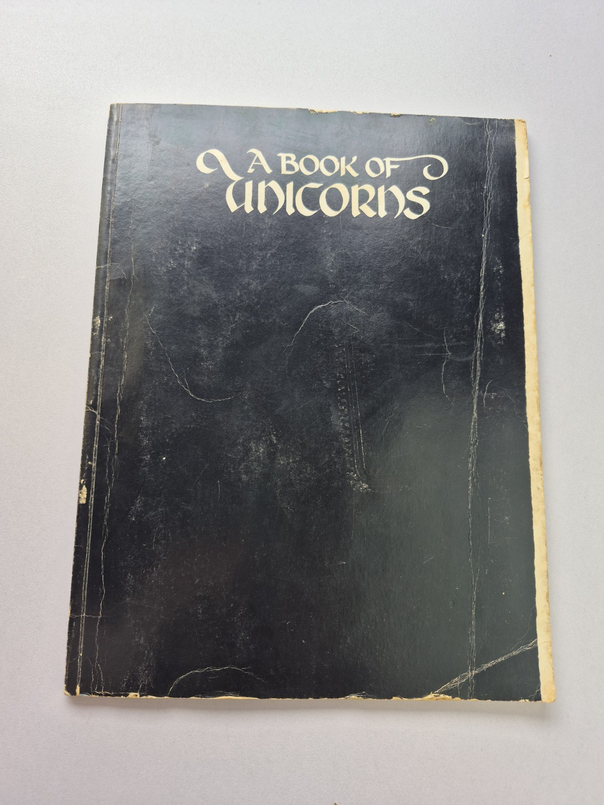 A Book Of Unicorns Welleran Poltarnees 1978 Star Elephant Myth Folklore Illus