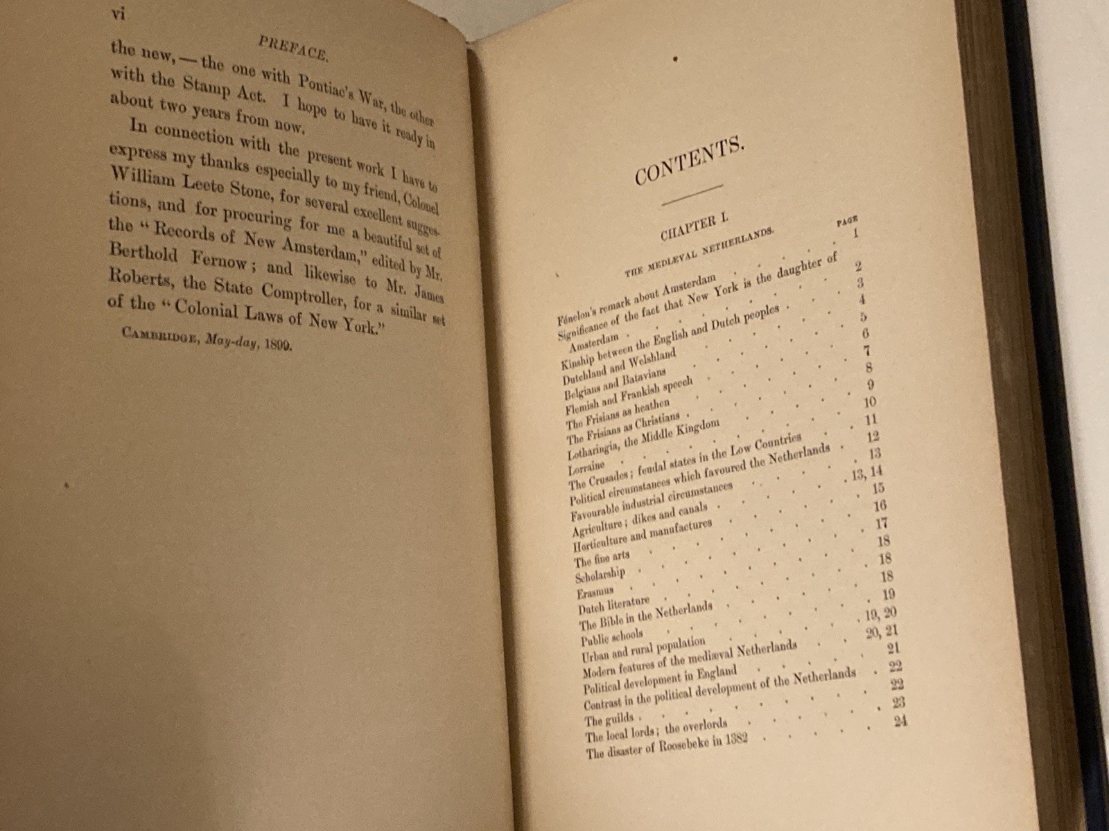 The Dutch and Quaker Colonies in America, Vol. 1; 1st Edition, 4 Maps, 1899, VG+