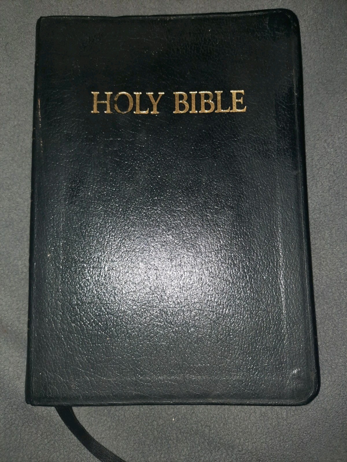 Holy Bible KJV Black Leather Classic Reference Indexed Zondervan 1983 Gold Edges