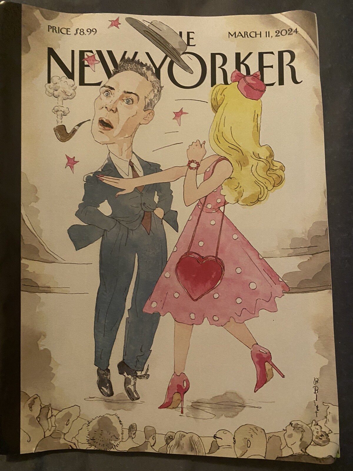 THE NEW YORKER MAGAZINE March 11, 2024 BARRY BLITT’S SLAPPENHEIMER – Brand New
