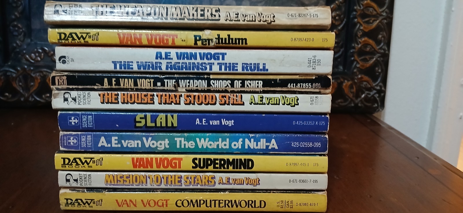 A.E. Van Vogt Vintage Science Fiction PB 10 Book Lot (See Pics For Condition)