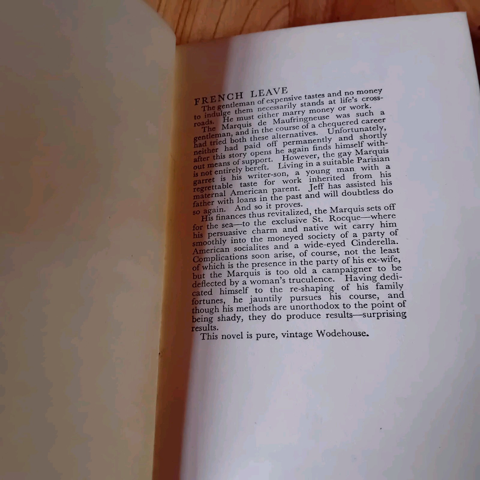 P.G Wodehouse French Leave First Edition 1955 Published Herbert Jenkins Hardback